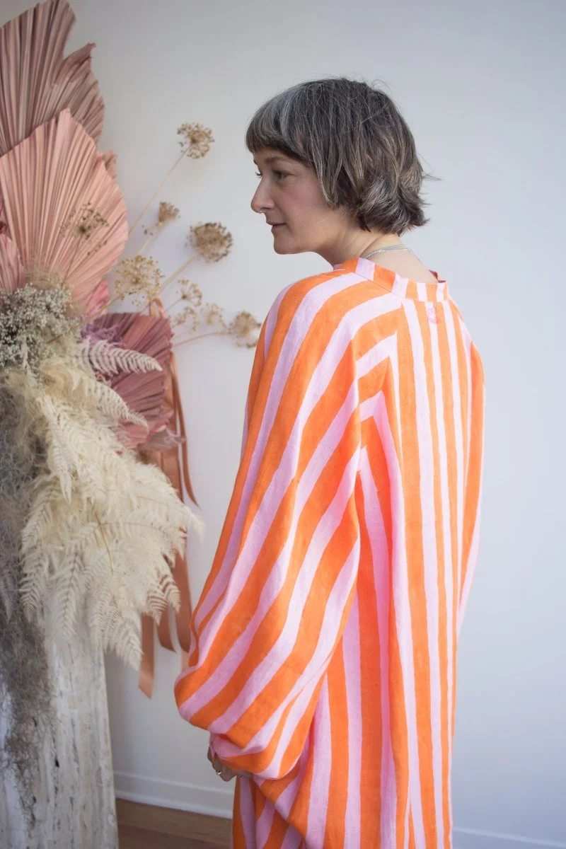 Kate Austin Designs Ruby Dress (Sorbet Cabana Stripe) - Image 2