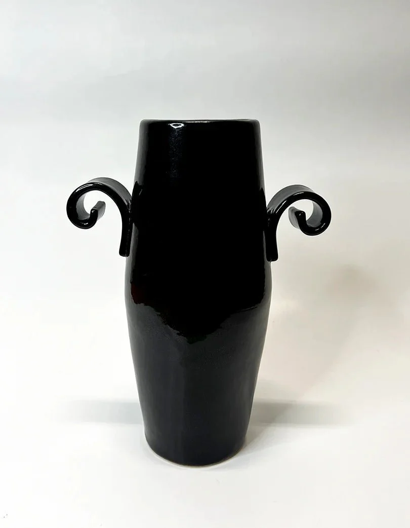 Kiki Bridges Wrought Iron Vessel (Glossy Black) - Image 2