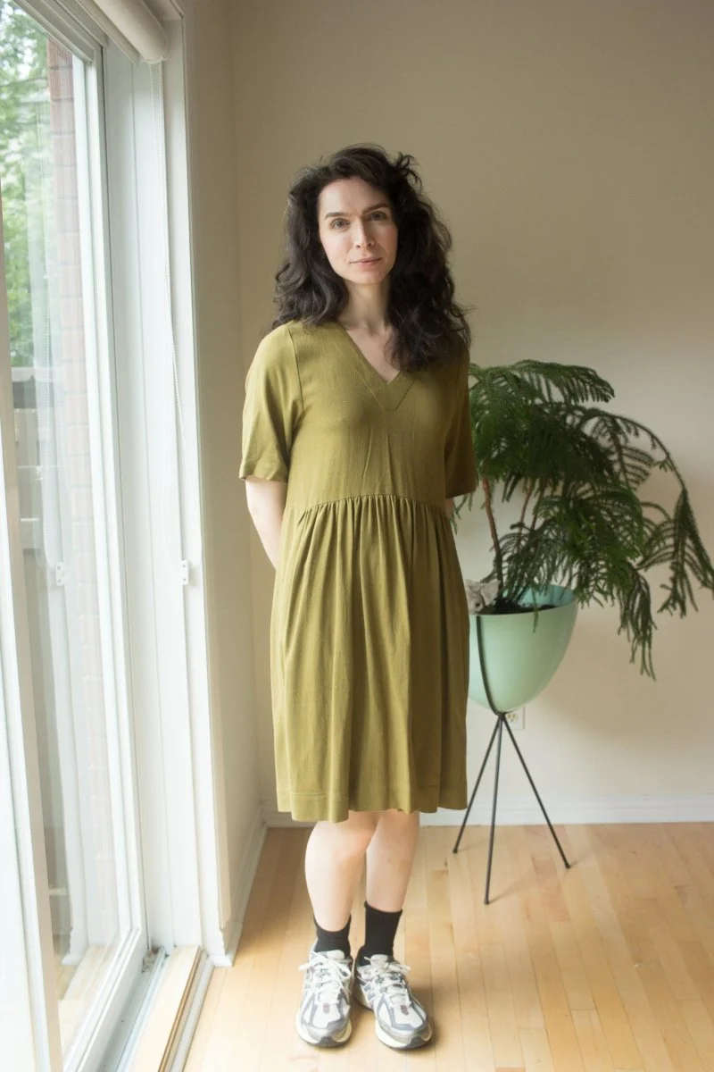 Birds of North America Kiskadee Dress - Golden Moss (Online Exclusive)