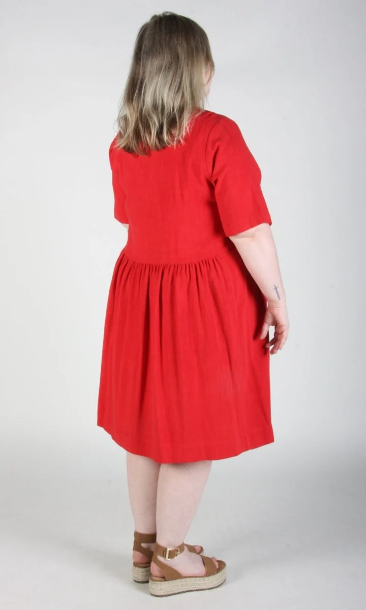 Birds of North America Kiskadee Dress - Red (Online Exclusive) - Image 14