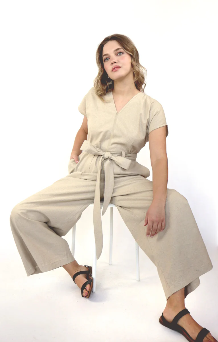 Korelli Alexandra Jumpsuit (Beige) - Image 5