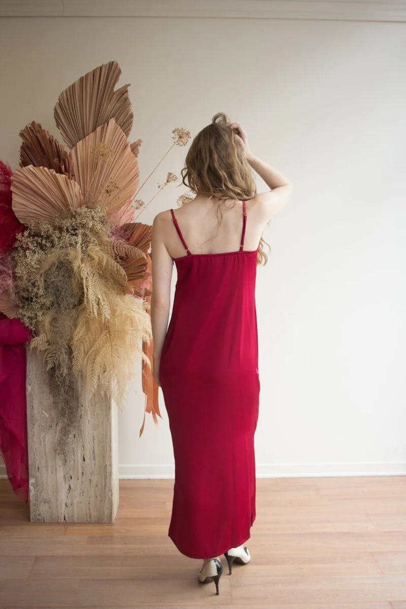 Korelli Ariel Dress (Wine) - Image 4