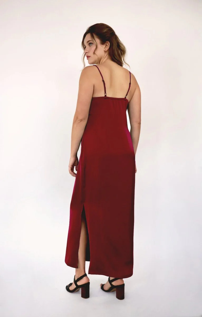 Korelli Ariel Dress (Wine) - Image 8