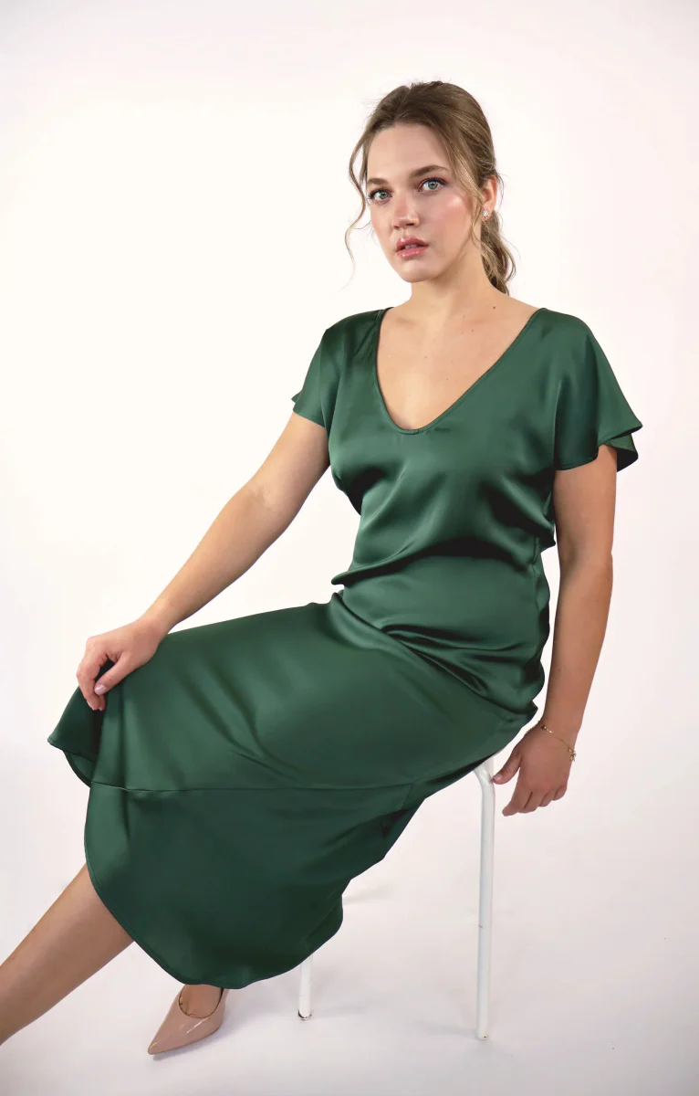 Korelli Aurora Reversible Dress (Forest) - Image 11