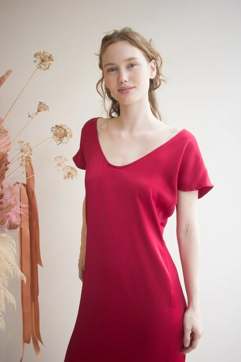 Korelli Aurora Reversible Dress (Wine)