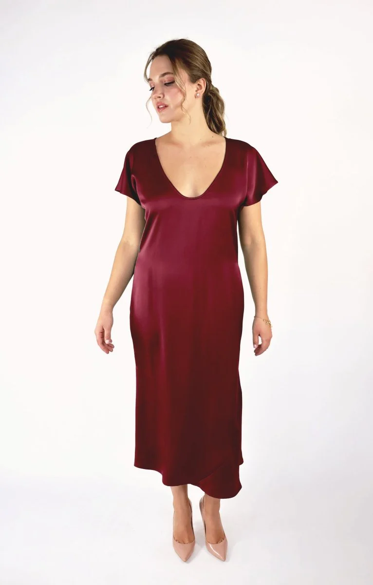 Korelli Aurora Reversible Dress (Wine) - Image 3