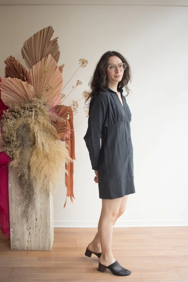 Korelli Ava Dress (Charcoal) - Image 2