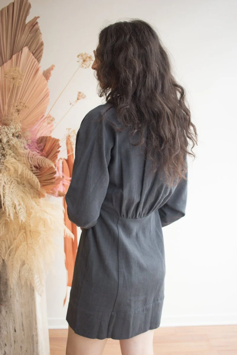 Korelli Ava Dress (Charcoal) - Image 3