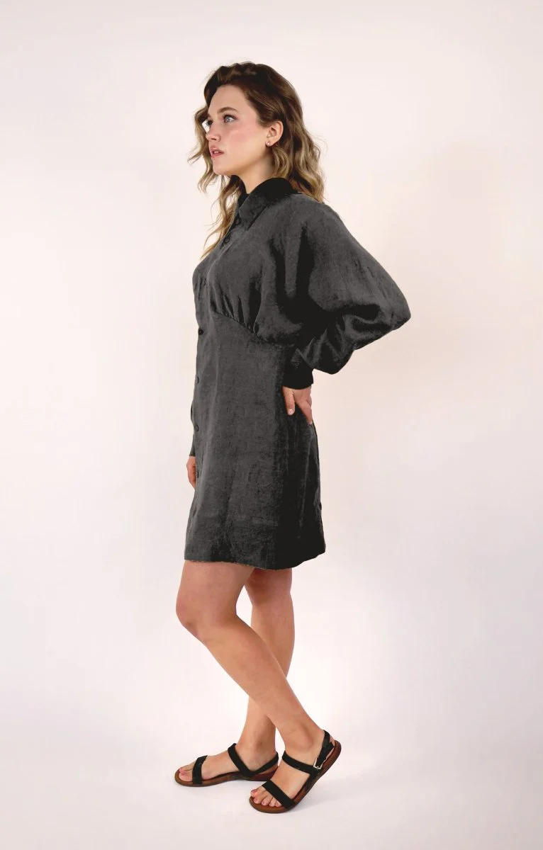 Korelli Ava Dress (Charcoal) - Image 5