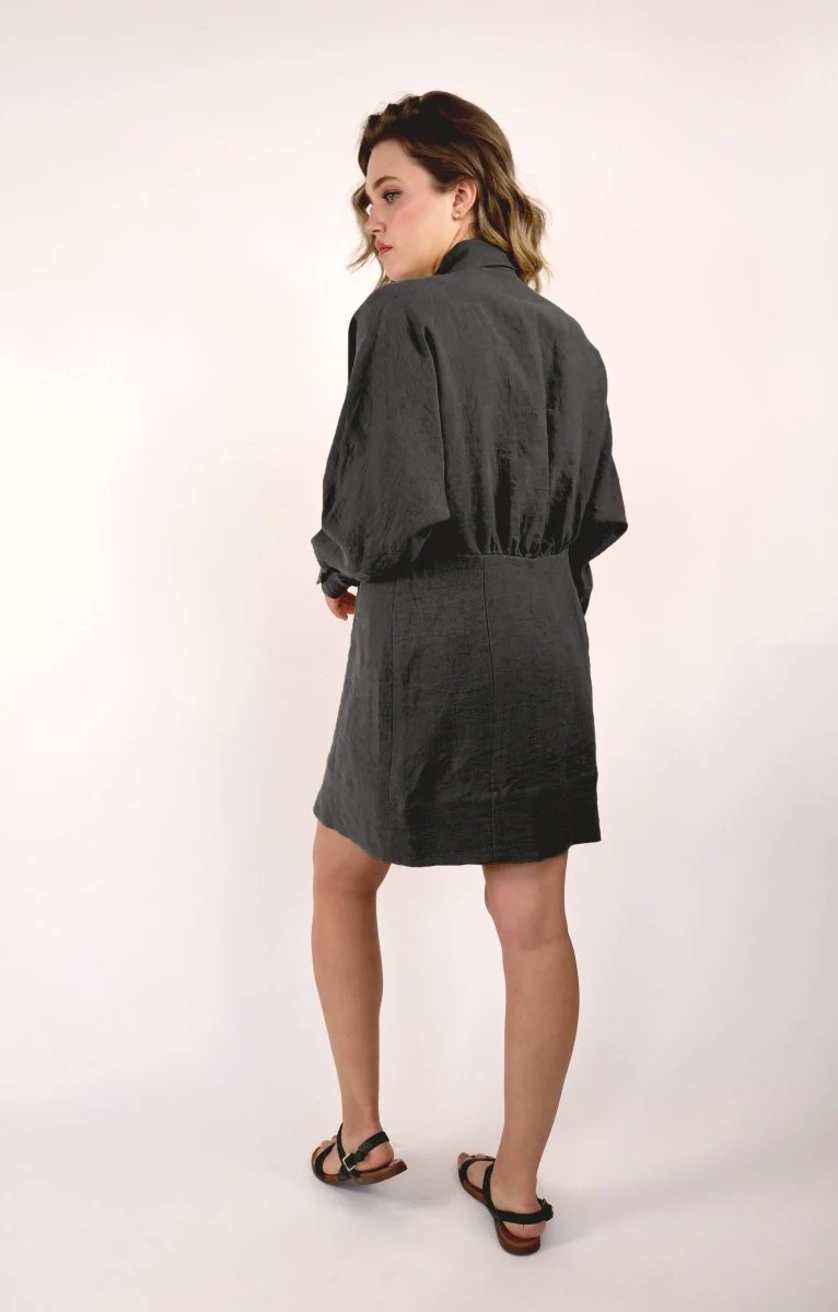 Korelli Ava Dress (Charcoal) - Image 6