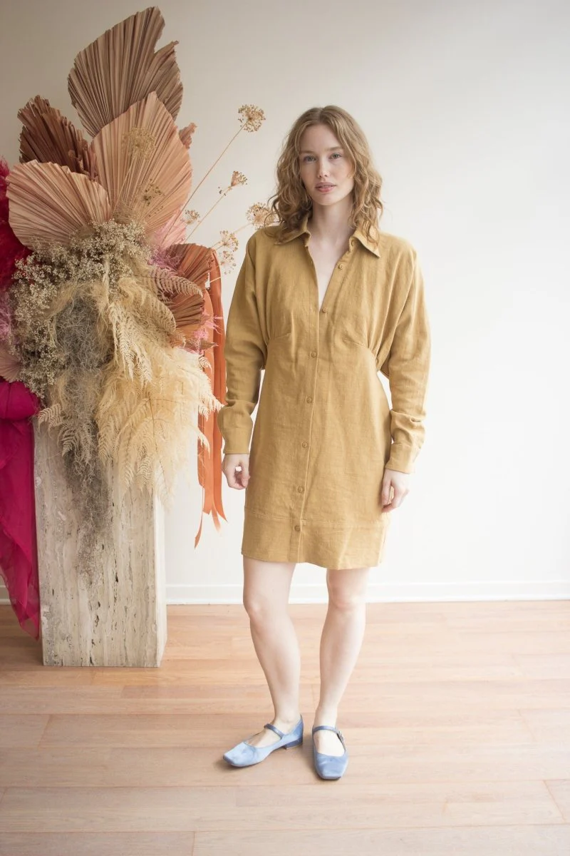 Korelli Ava Dress (Gold) - Image 2