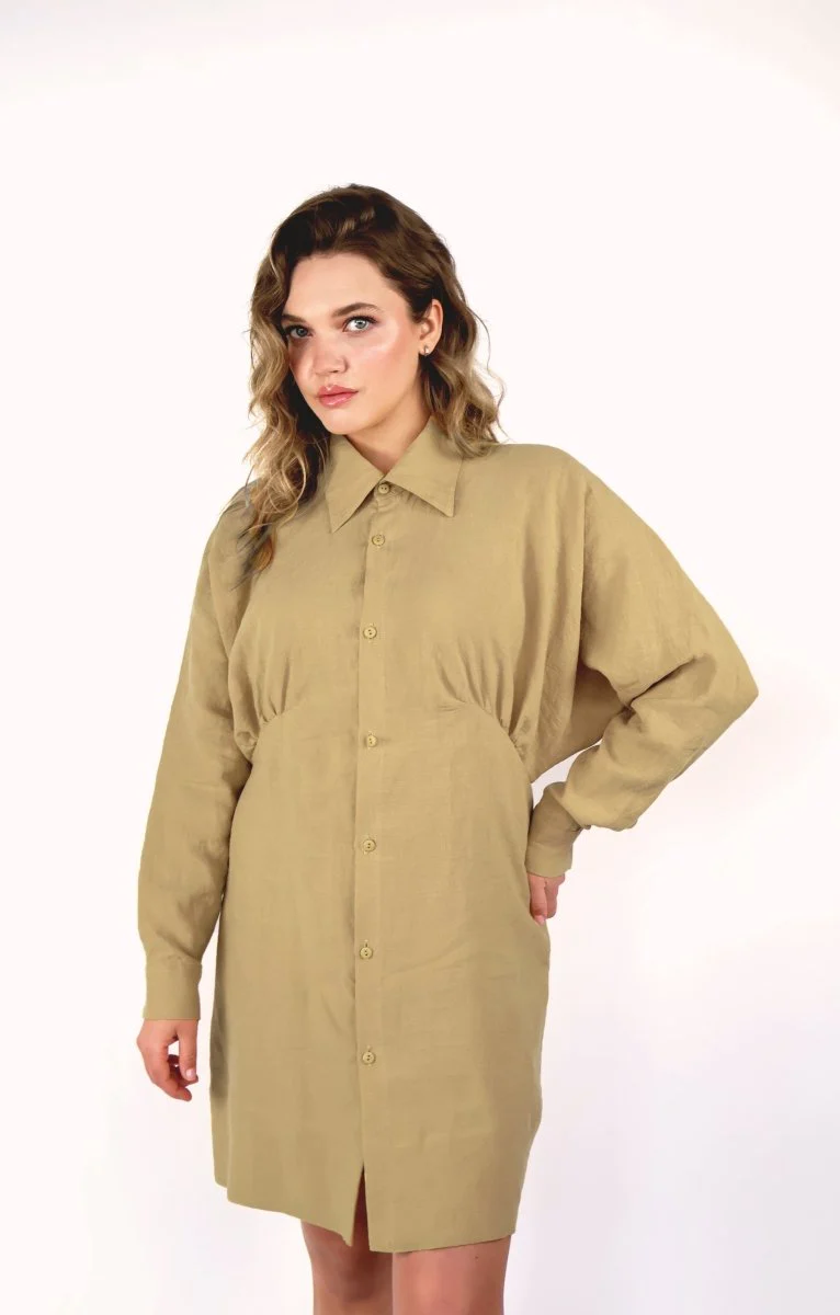 Korelli Ava Dress (Gold) - Image 5