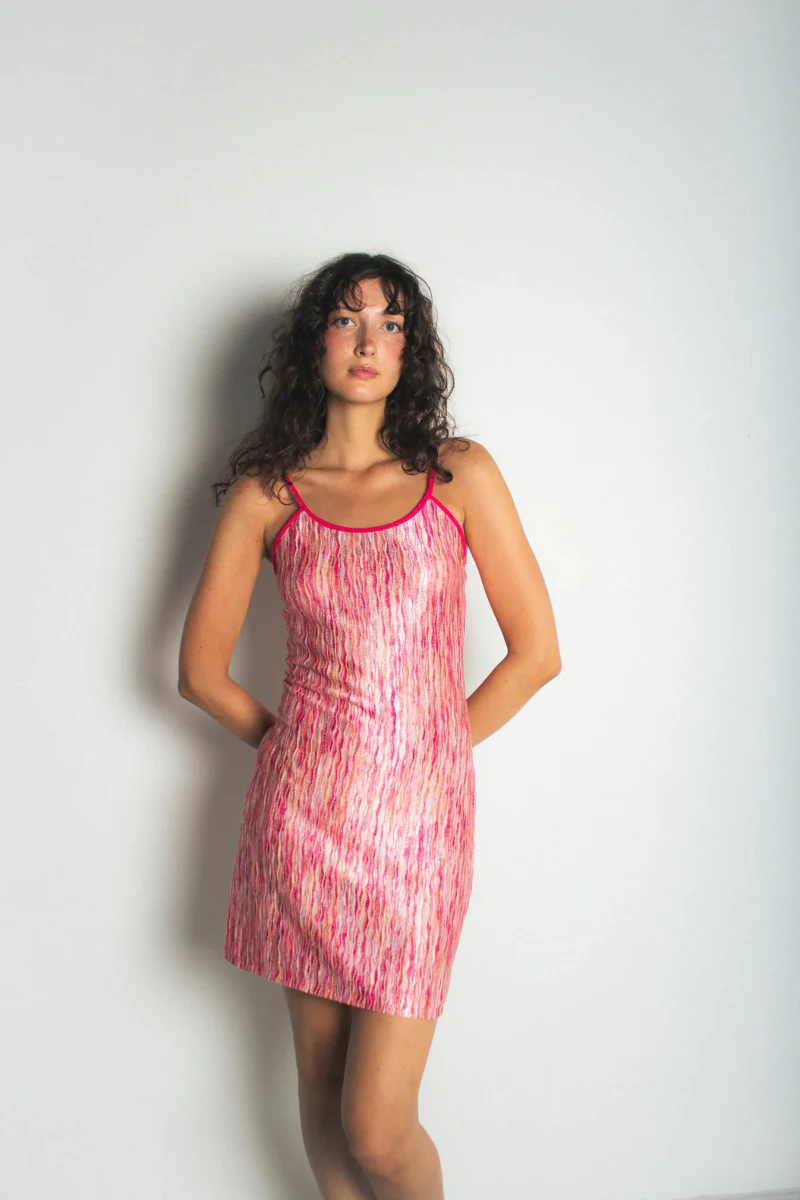 KSLAM Naomi Mini Dress (Pink) - Image 5