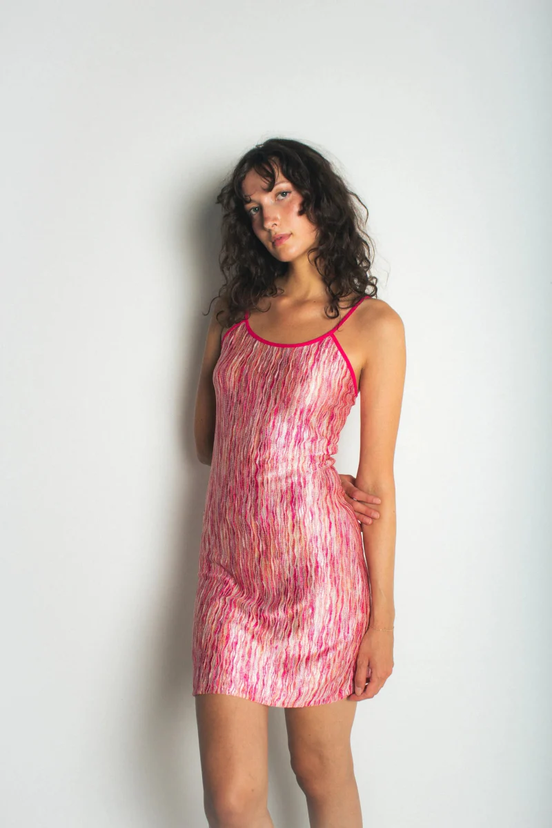 KSLAM Naomi Mini Dress (Pink) - Image 6