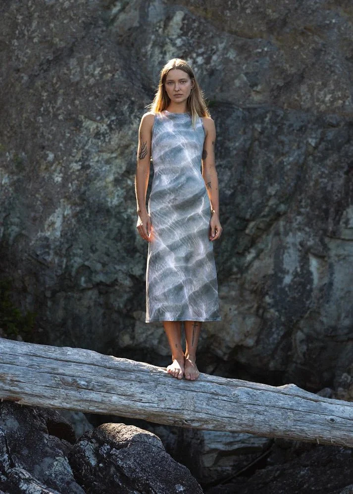 KSLAM Waves High Neck Midi Dress - Image 3