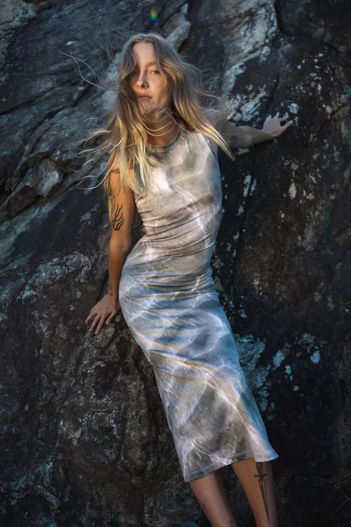 KSLAM Waves High Neck Midi Dress - Image 4