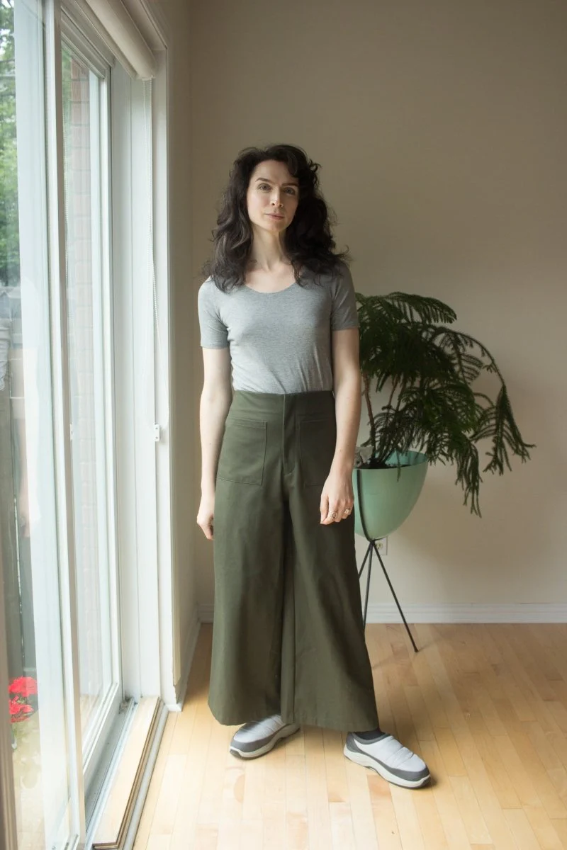 Leka Grace Top (Light Grey Microstripe) - Image 2