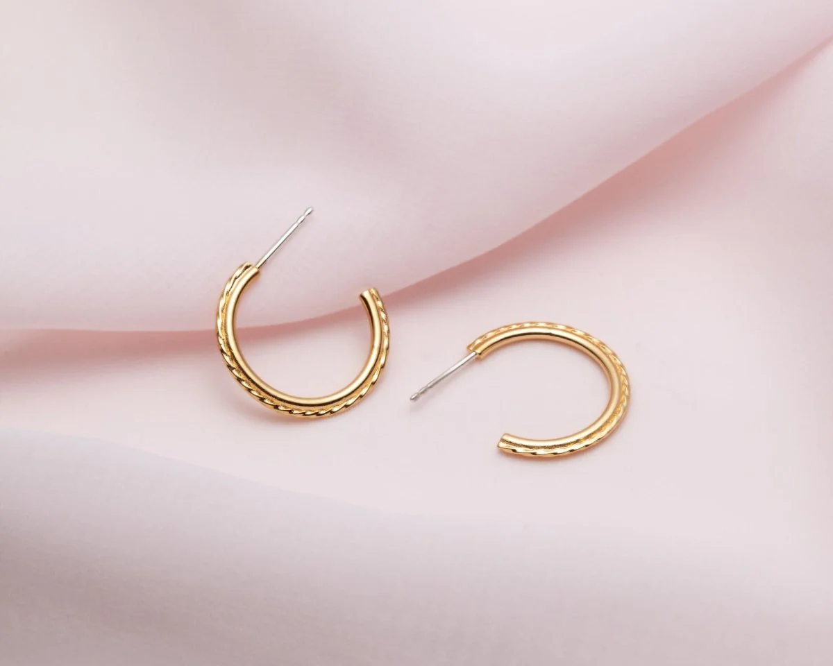Lidia Jewelry Dainty Hoop Earrings - Image 3