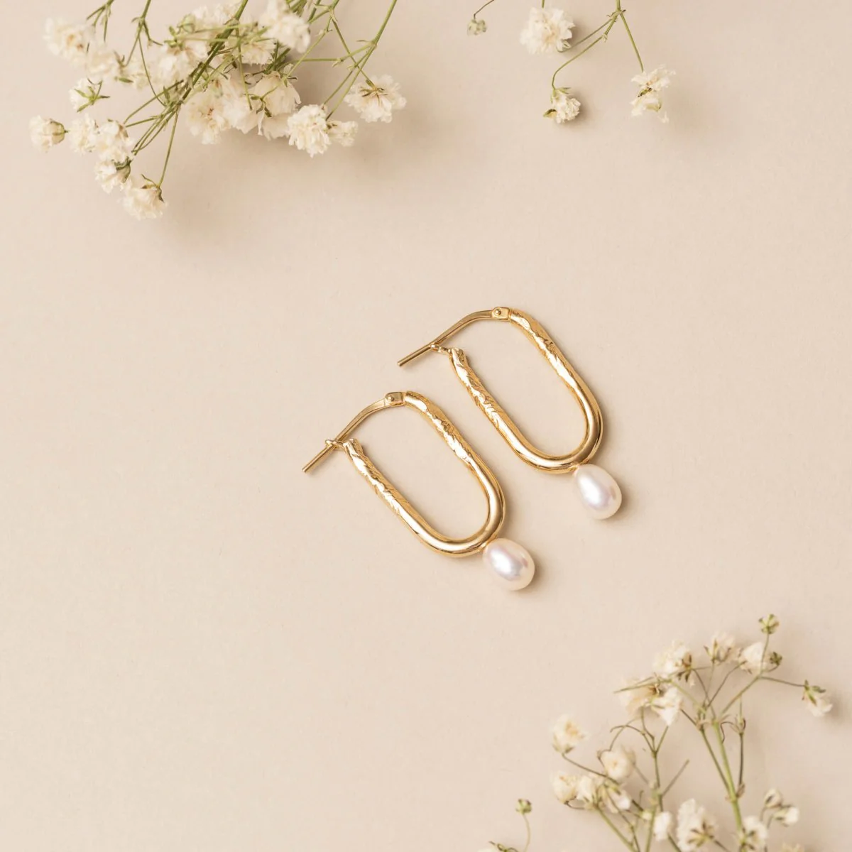 Lidia Jewelry Irma Hoops (Pearl) - Image 2