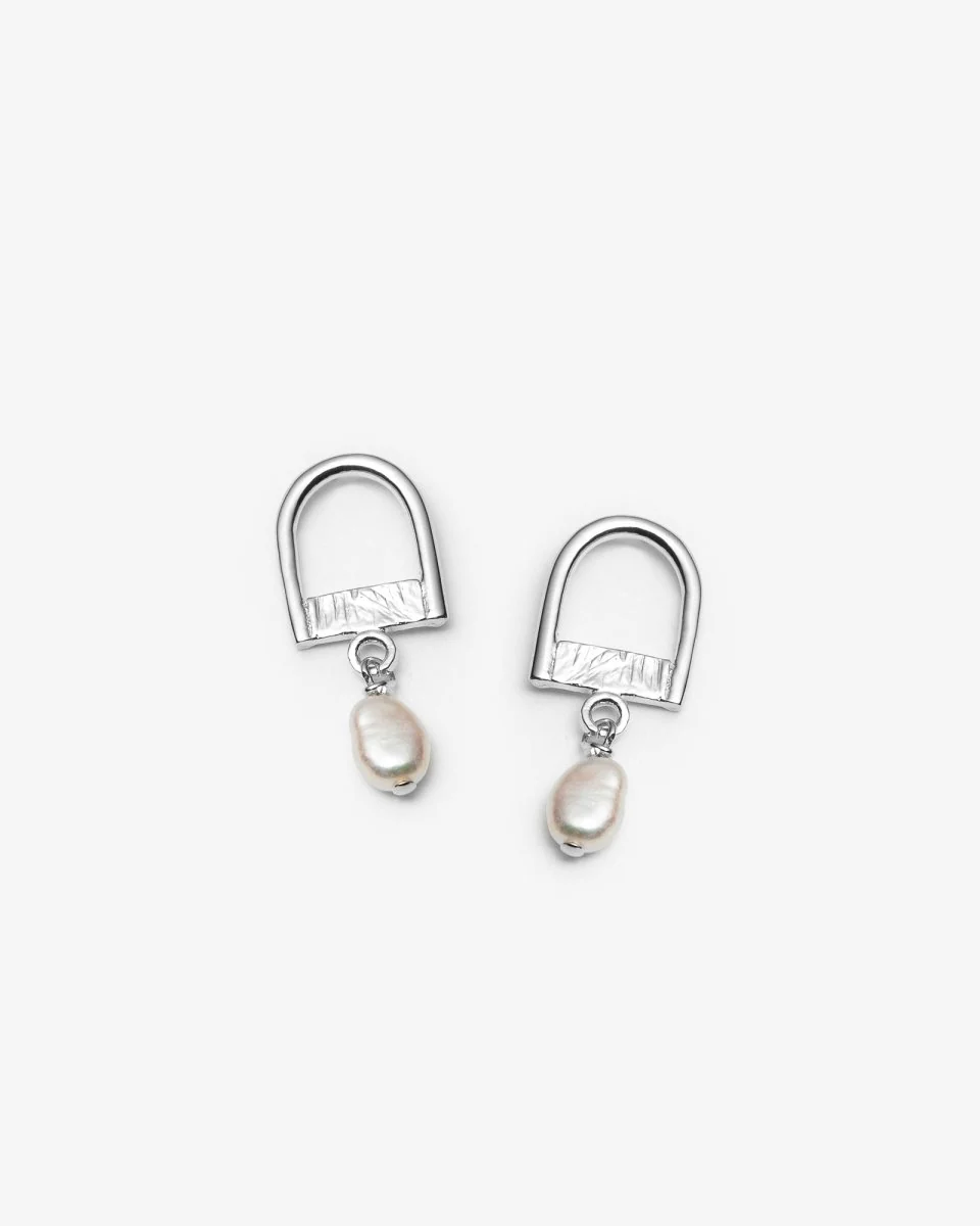 Lidia Jewelry Ouverte D'Espirit Earrings (Pearl)
