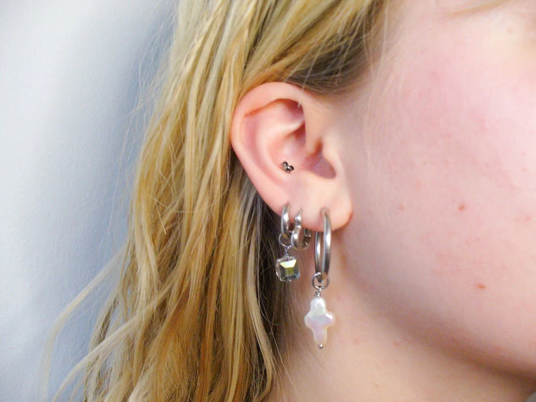 LILOU Gems Charm Hoop Earring (Assorted Charms) - Image 4