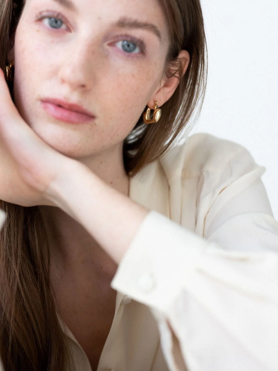 Lisbeth Astrid Hoops (Gold-Fill or Sterling Silver)