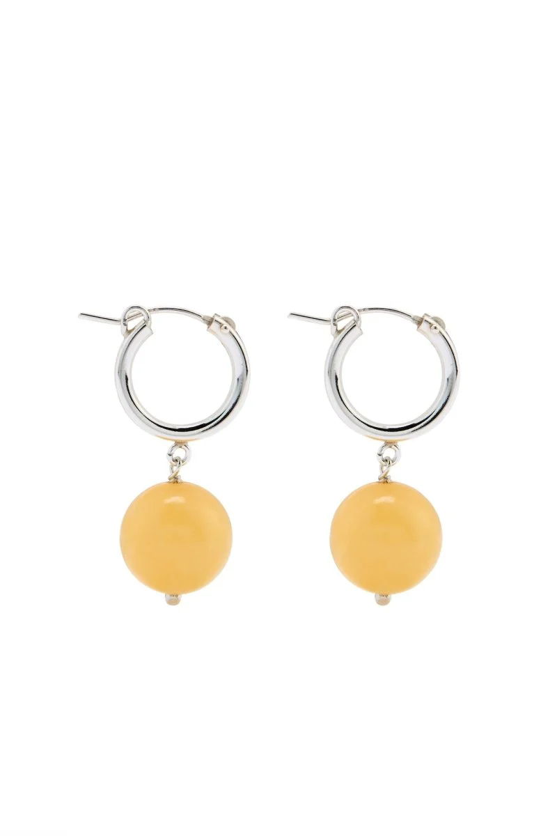 Lisbeth Boule Hoops (Yellow Jade)