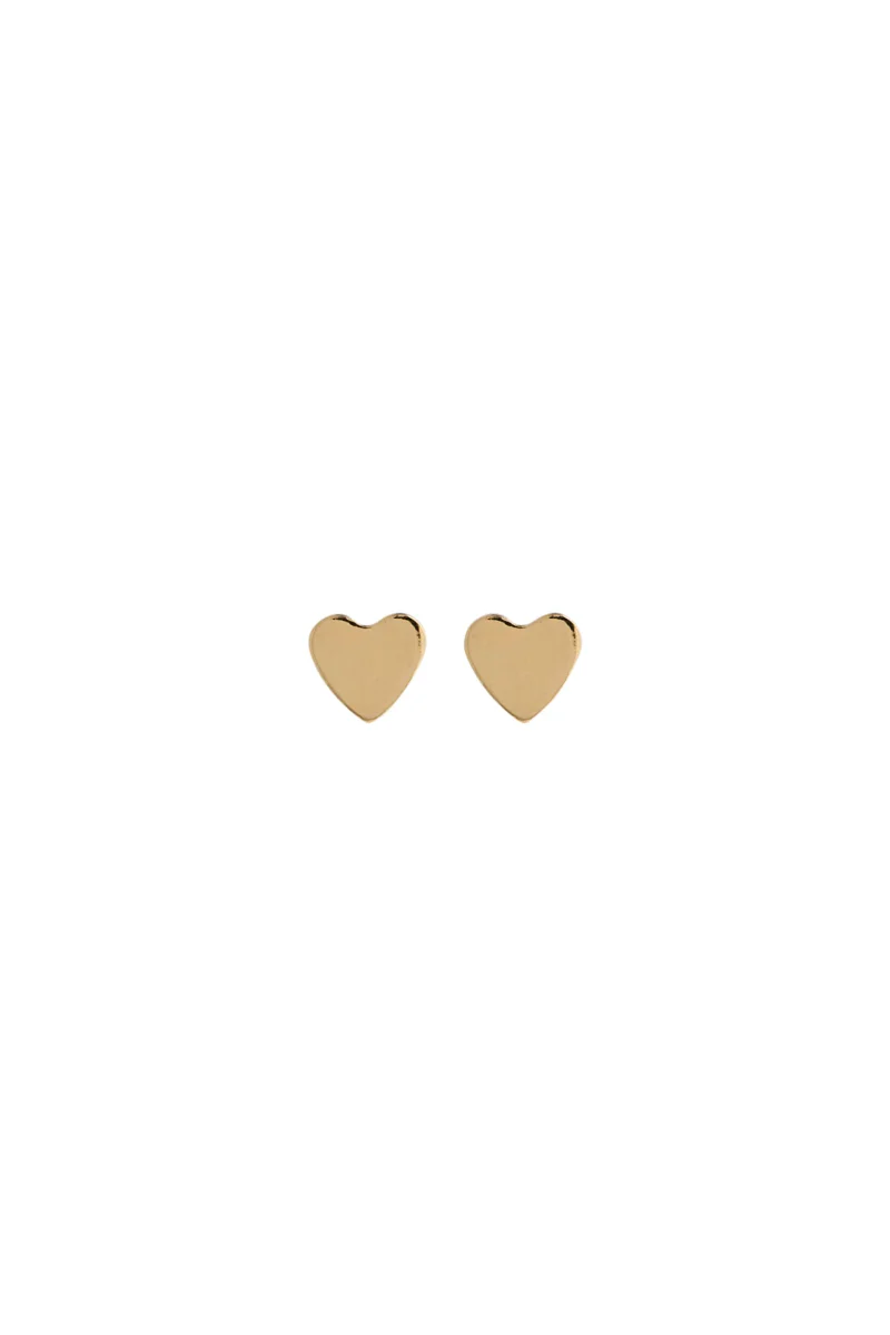 Lisbeth Coeur Studs (Gold or Silver)