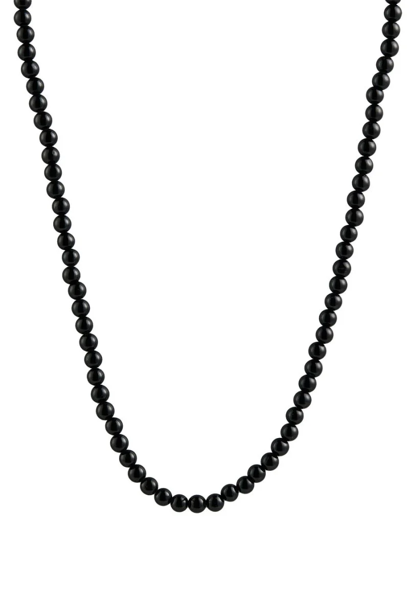 Lisbeth Petite Boule Necklace (Black Tourmaline) - Image 5