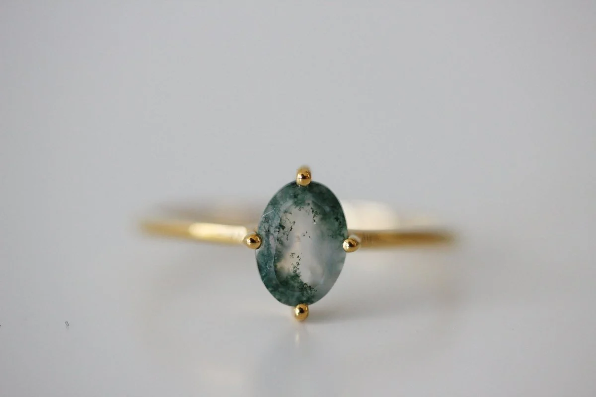 Little Gold Ava Ring (Tidal Pool) - Image 3