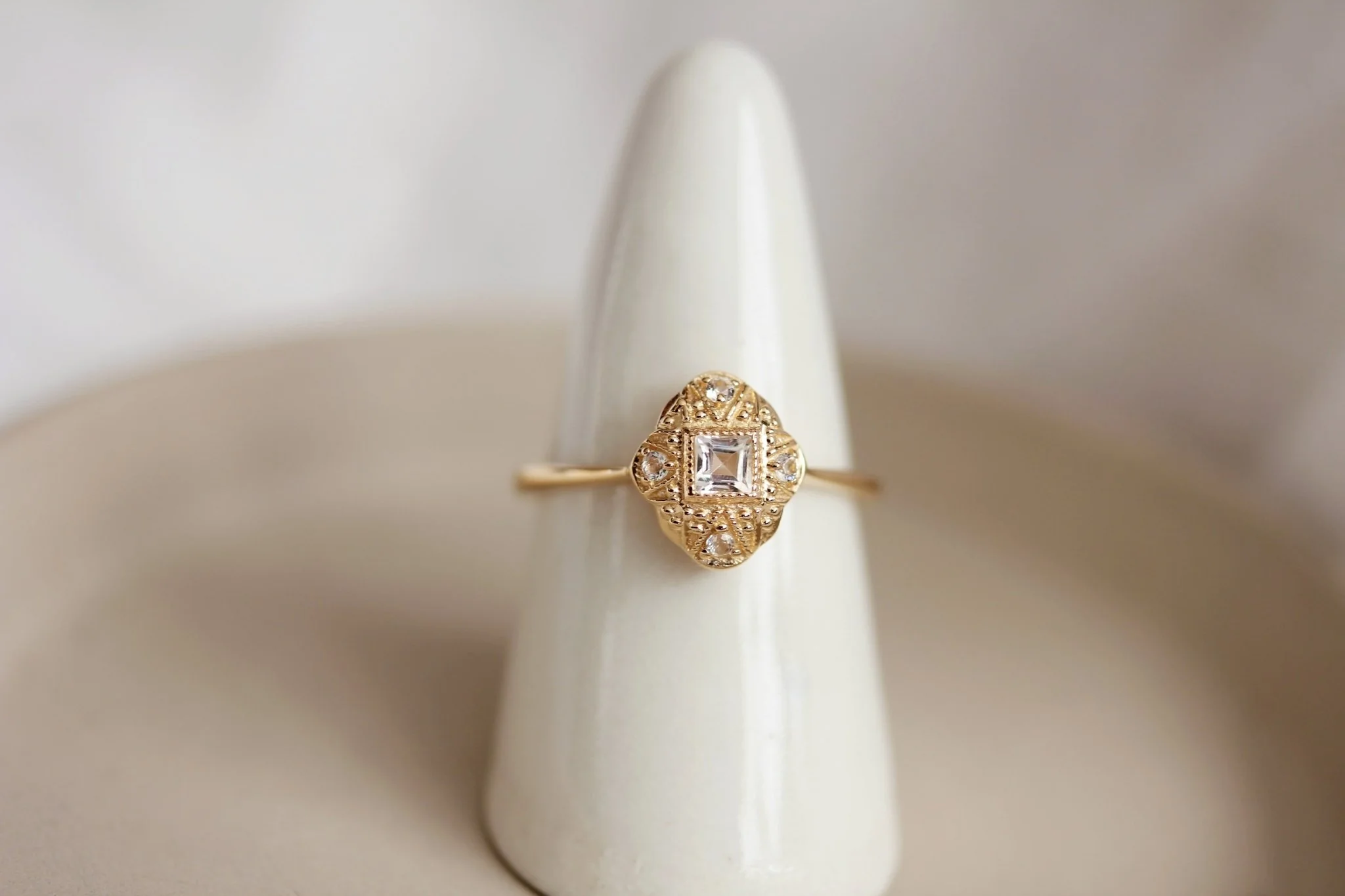 Little Gold Guinevere Ring - Image 3