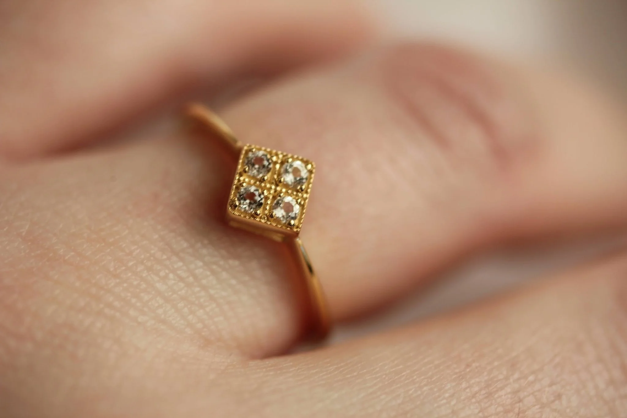 Little Gold Love Guided Ring - Image 3