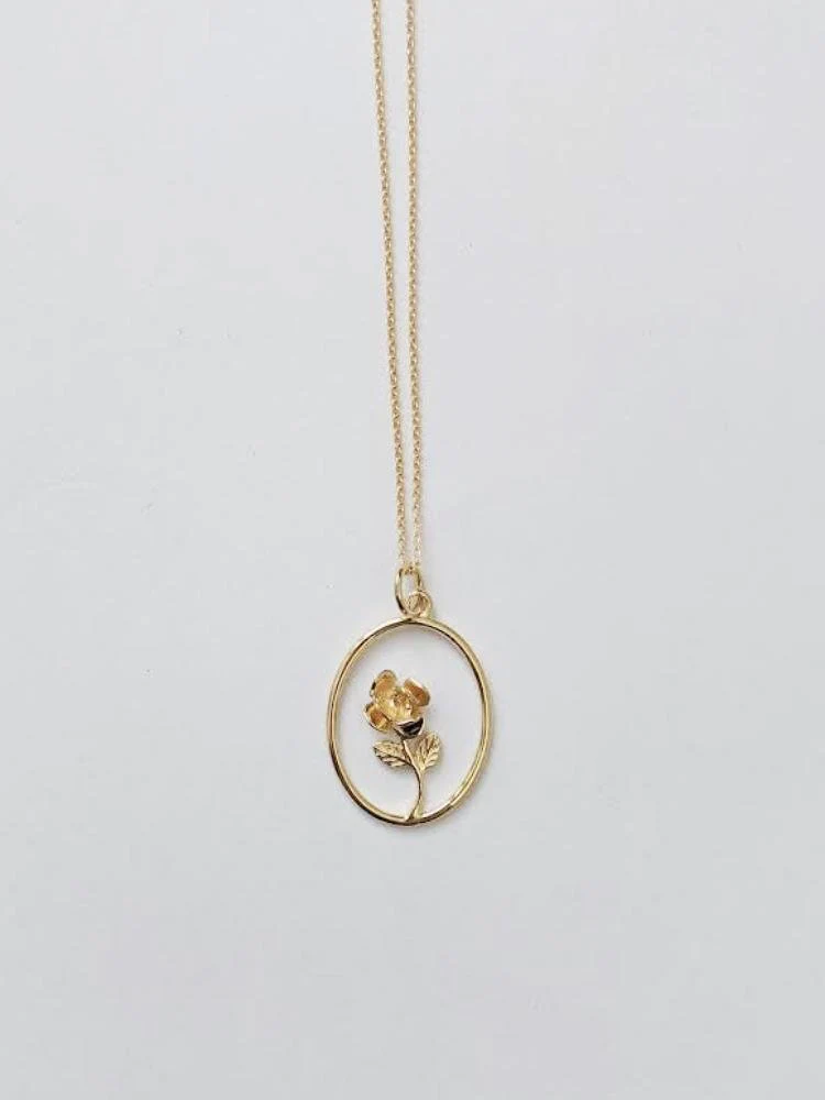 Little Gold Magic Rose Necklace - Image 5