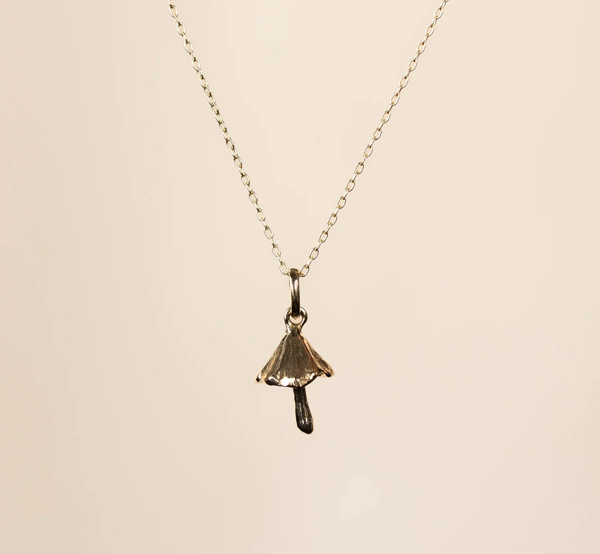Little Gold Shrooming Necklace