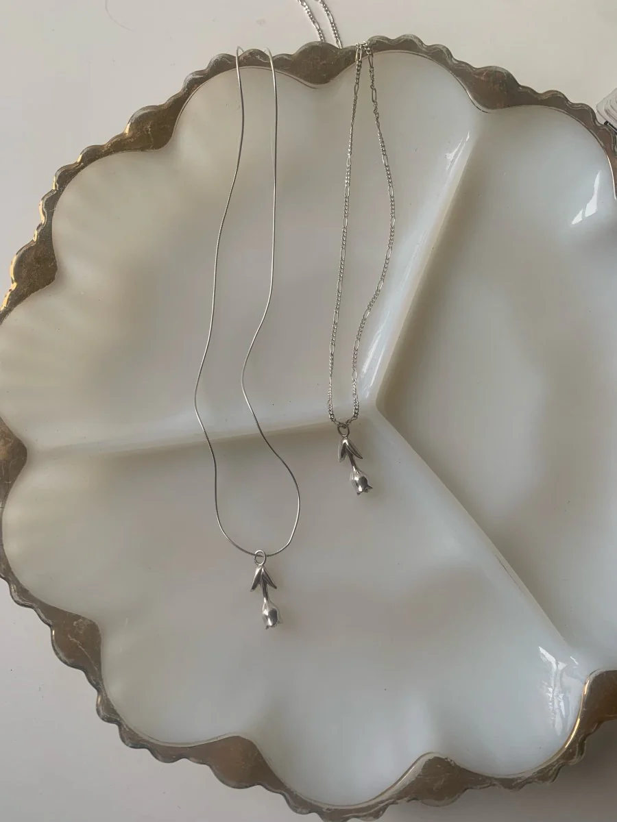 Olivia Warren Tulip Necklace (Silver or Gold) - Image 11