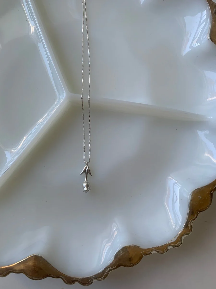 Olivia Warren Tulip Necklace (Silver or Gold) - Image 13