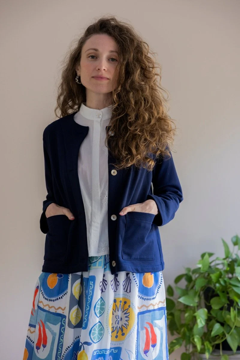 Marigold Anita Coat (Navy) - Image 2