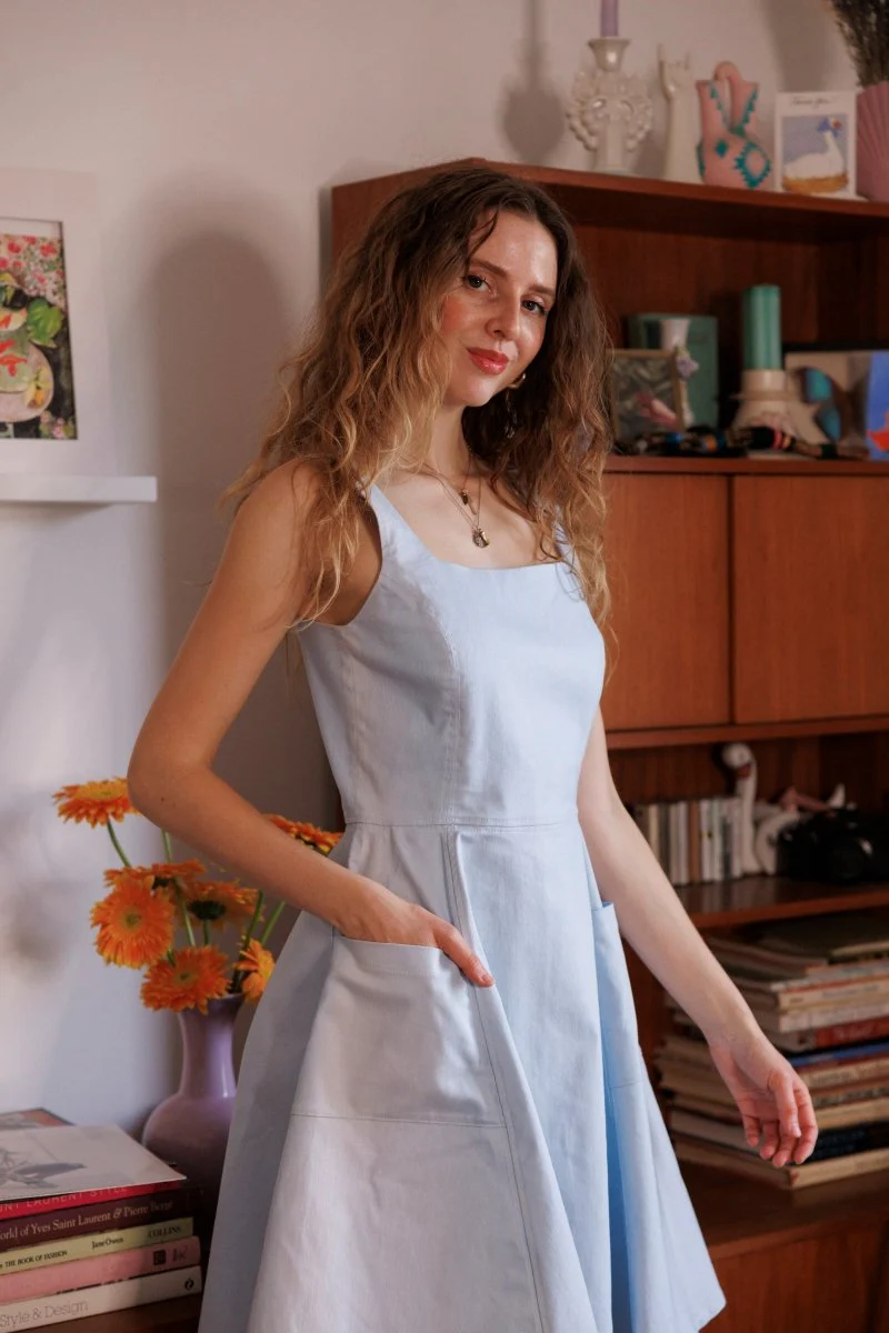Marigold Anna Dress (Sky) - Image 14