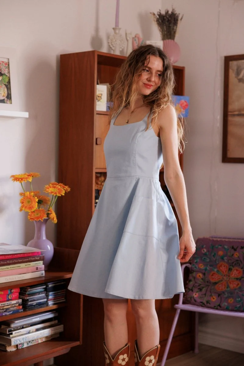 Marigold Anna Dress (Sky) - Image 4