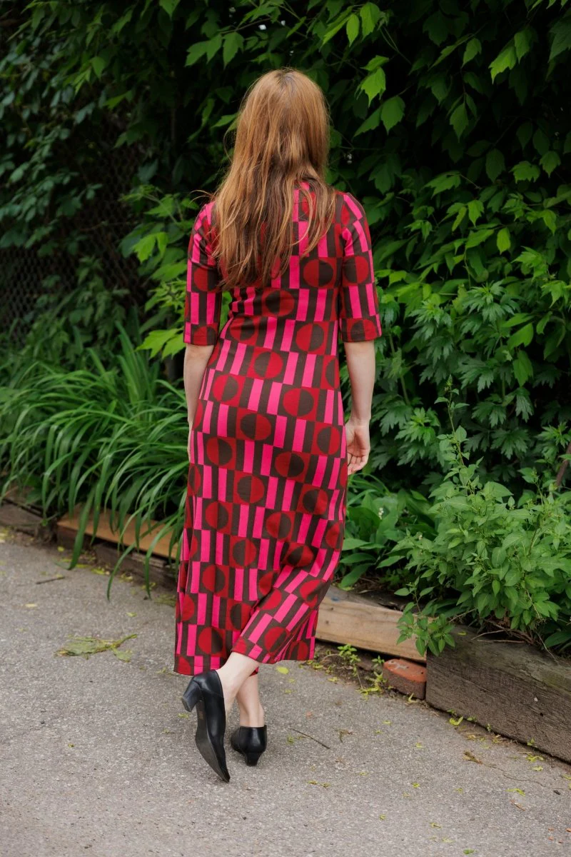 Marigold Barbara Dress (Geo Pink) - Image 6