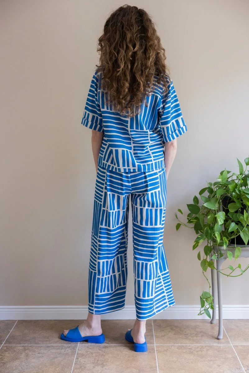 Marigold Norah Shirt (Blue Block) - Image 7