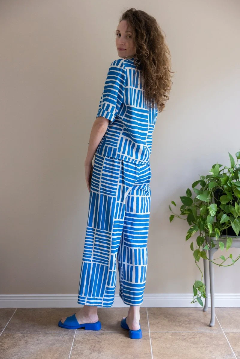 Marigold Norah Shirt (Blue Block) - Image 6