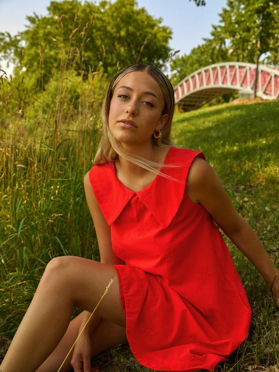 Marigold Clemence Dress (Tomato) - Image 4