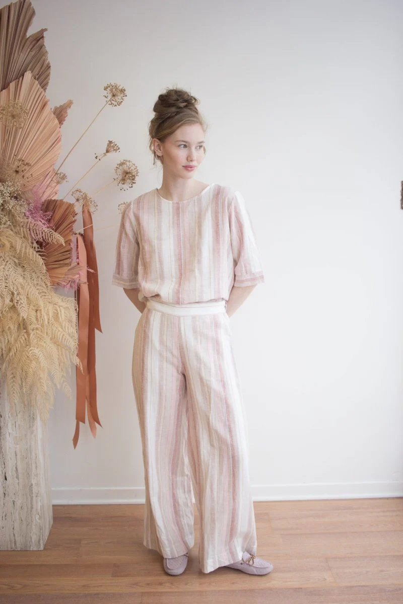 Marigold Dona Pant II (Pink Stripe)