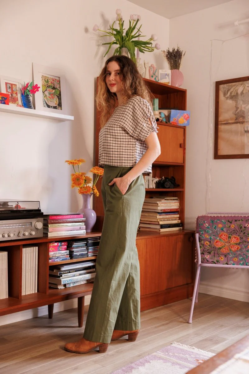 Marigold Dona Pants (Olive) - Image 4