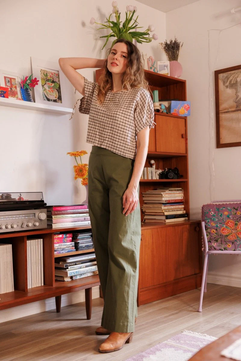 Marigold Dona Pants (Olive) - Image 5
