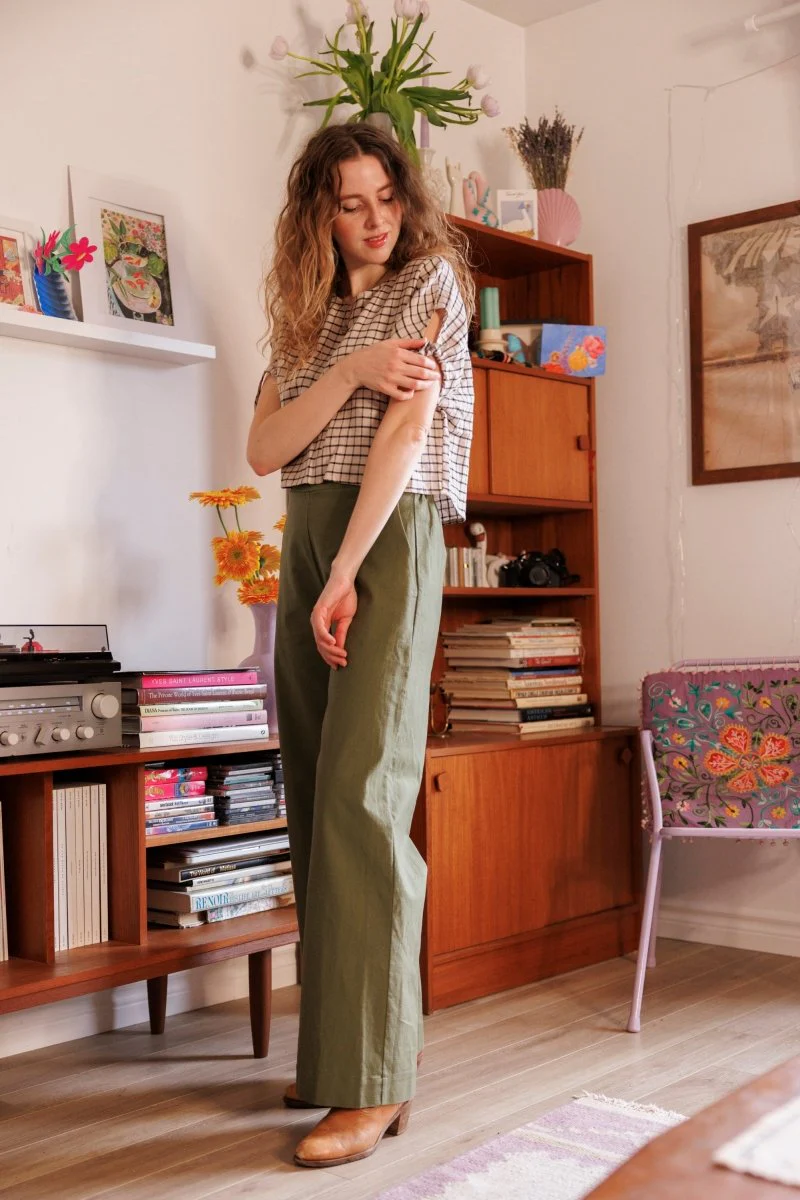 Marigold Dona Pants (Olive) - Image 6