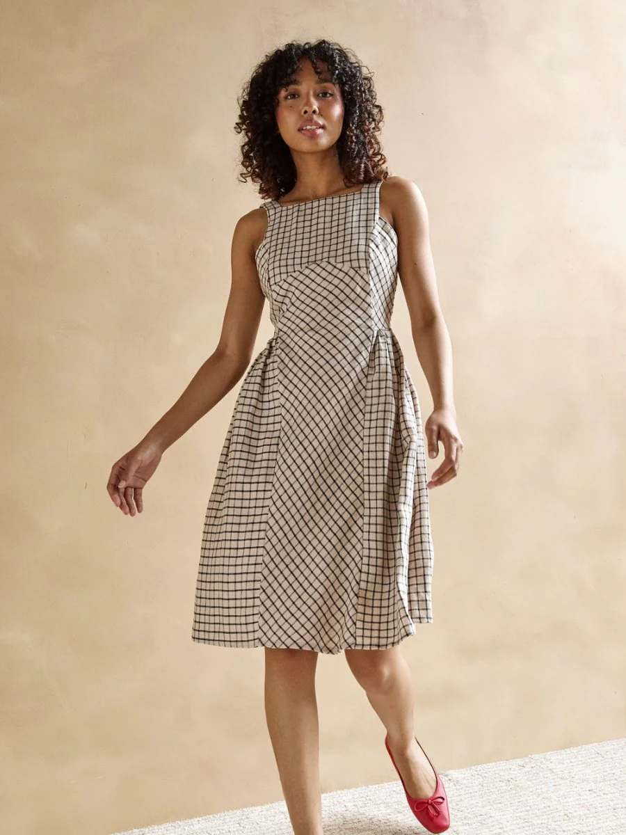 Marigold Felicia Dress (Black Check) - Image 5