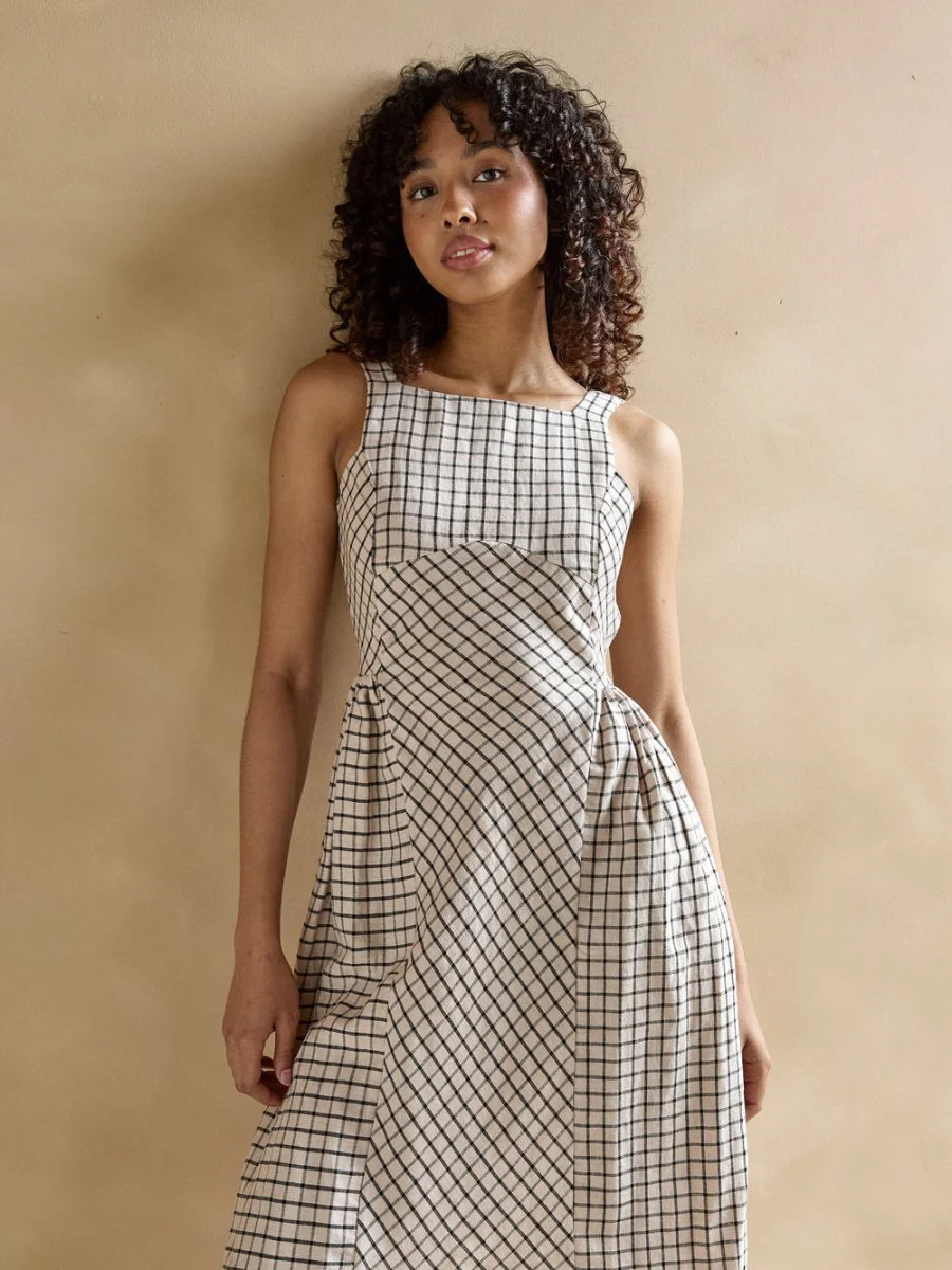 Marigold Felicia Dress (Black Check) - Image 6