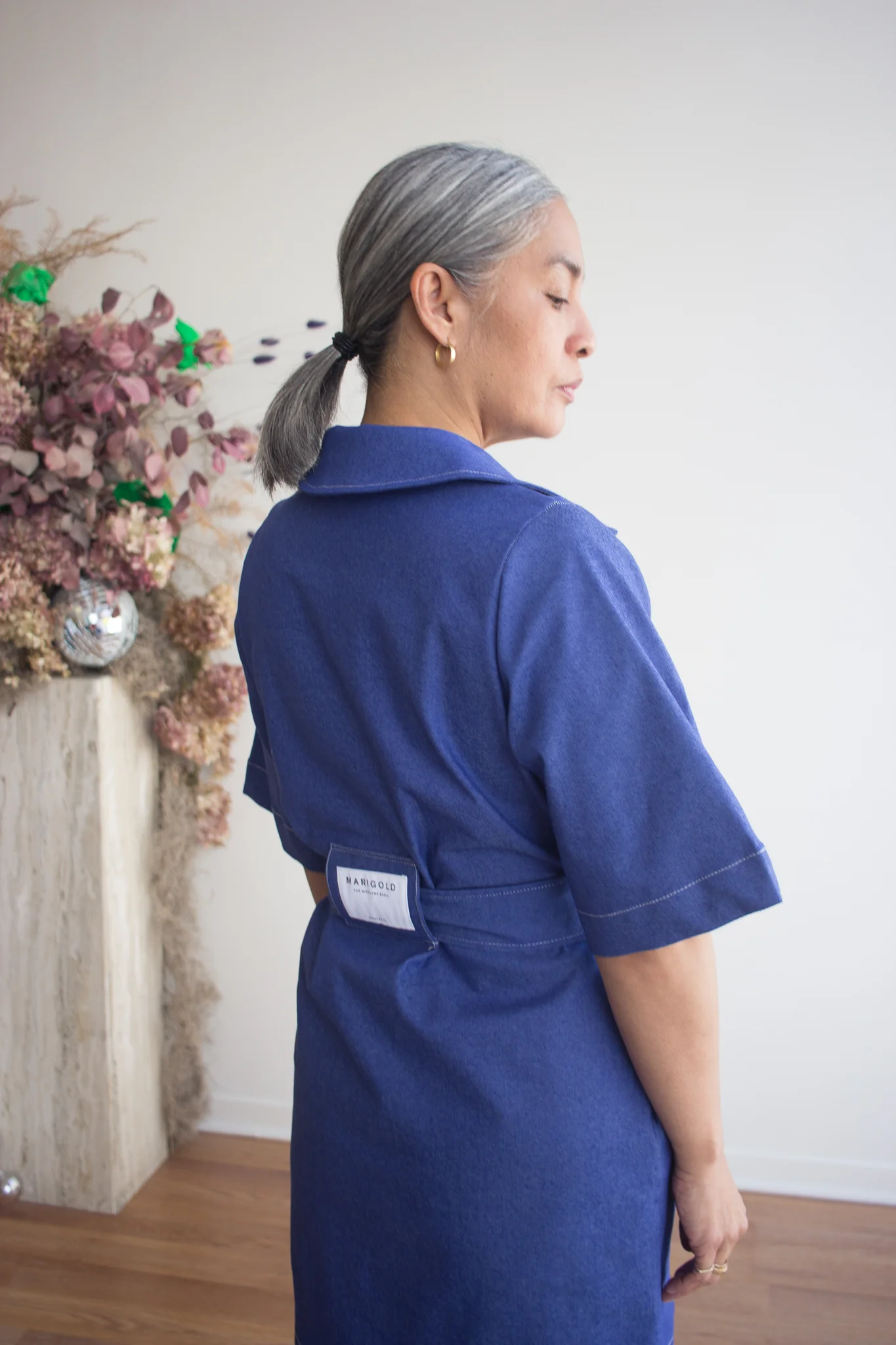Marigold Jasmine Dress (Azur Blue) - Image 4